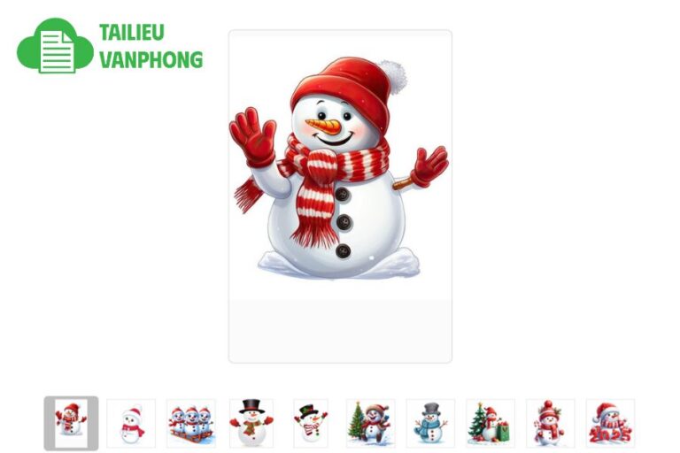 Người tuyết noel vector